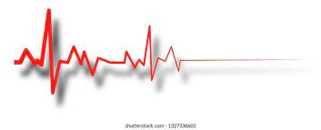 A pulse machine with an erratic red line.