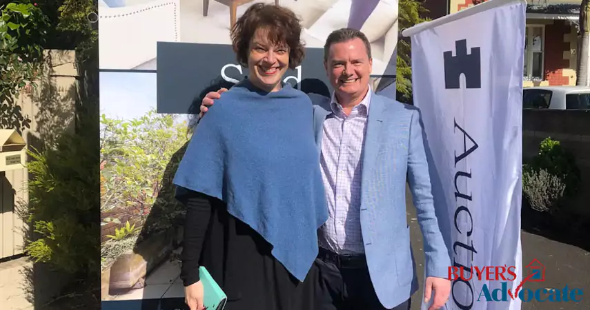 Stressed home buyer being relieved by a buyer's agent