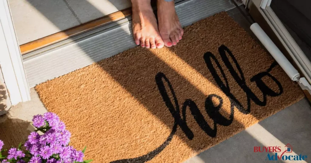 New homeowner standing at the front of a Melbourne home
