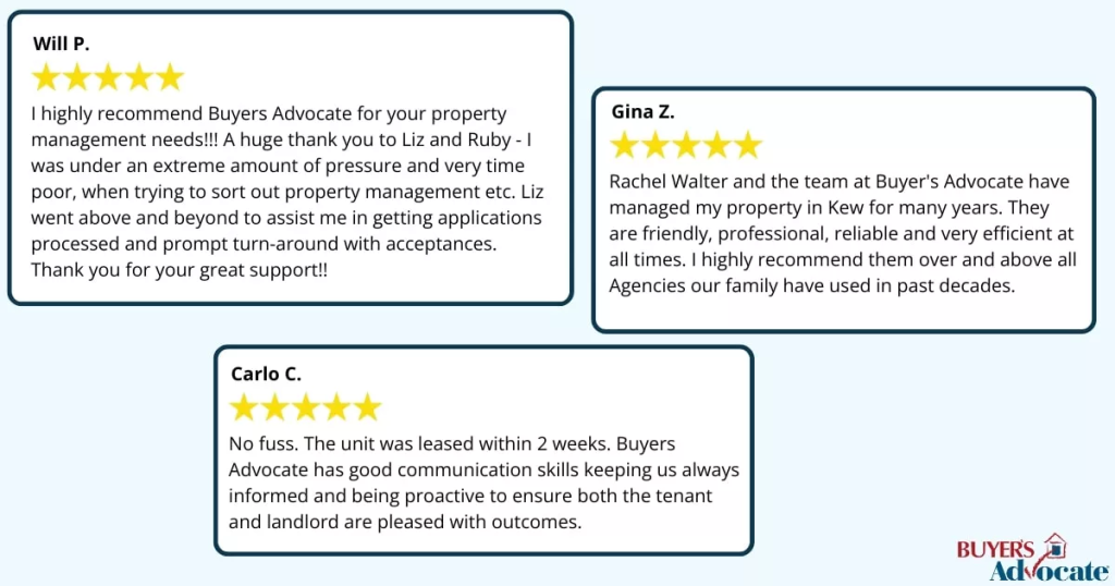 Reviewing client satisfaction and testimonials for property managers.