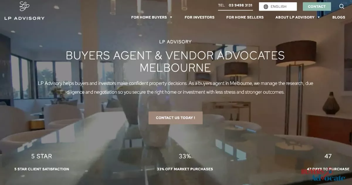 LP Advisory Melbourne buyers agents providing boutique advocacy with transparent fee framing