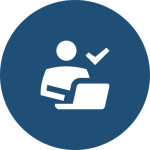 Person with checkmark icon representing personalised buyers advocacy services