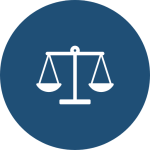 Scales icon representing independent and conflict-free property advice